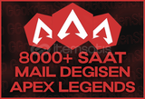 [⭐MAİL DEĞİŞEN] 8000+ Saat Apex Legends