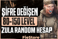 [Şifre Değişen] +80 LVL ZULA RANDOM HESAP