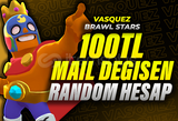 ⭐[MAİL DEĞİŞEN] Brawl Stars 100 TL RANDOM HESAP
