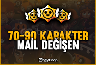 ⭐[MAİL DEĞİŞEN] BRAWL STARS 70-90 KARAKTER