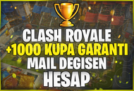 ⭐[MAİL DEĞİŞEN] CR +1000 KUPA GARANTİLİ⭐
