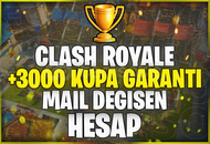 ⭐[MAİL DEĞİŞEN] CR +3000 KUPA GARANTİLİ⭐