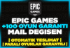 ⭐(MAİL DEĞİŞEN) EPİC GAMES +100 OYUNLU RANDOM⭐