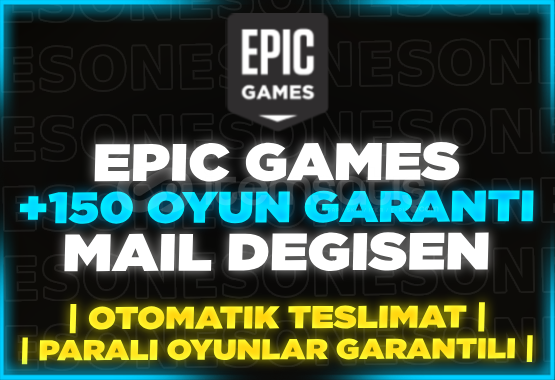 ⭐(MAİL DEĞİŞEN) EPİC GAMES +150 OYUNLU RANDOM⭐ ⭐(MAİL DEĞİŞEN) EPİC GAMES +150 OYUNLU RANDOM⭐