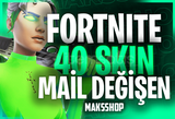 ⭐[MAİL DEĞİŞEN] Fortnite 40-160 Skin Random