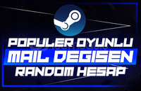 ⭐[MAİL DEĞİŞEN] POPÜLER OYUNLU RANDOM HESAP⭐