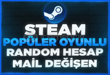 ⭐(MAİL DEĞİŞEN) STEAM POPÜLER OYUN RANDOM HESAP