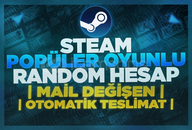 ⭐(MAİL DEĞİŞEN) STEAM POPÜLER OYUN RANDOM HESAP