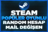 ⭐(MAİL DEĞİŞEN) STEAM POPÜLER OYUN RANDOM HESAP