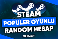 ⭐Mail Değişen⭐ STEAM POPÜLER OYUN RANDOM HESAP⭐