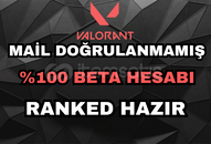 Mail Onaysız - Beta Hesap - Ranked Ready