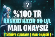 ⭐Mail Onaysız Unranked %100 TR⭐