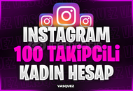 MAİL TESLİM İNSTAGRAM 100 TAKİPÇİLİ KADIN HESAP