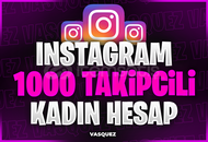 MAİL TESLİM İNSTAGRAM 1000 TAKİPÇİLİ KADIN HESP