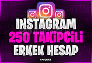 MAİL TESLİM İNSTAGRAM 250 TAKİPÇİLİ ERKEK HESAP