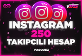 ⭐[MAİL TESLİM] İNSTAGRAM 250 TAKİPÇİLİ HESAP⭐