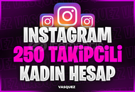 MAİL TESLİM İNSTAGRAM 250 TAKİPÇİLİ KADIN HESAP