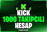 ⭐[MAİL TESLİM] KİCK 1000 TAKİPÇİLİ HESAP