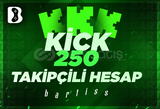 ⭐[MAİL TESLİM] KİCK 250 TAKİPÇİLİ HESAP