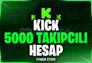 ⭐[MAİL TESLİM] KİCK 5000 TAKİPÇİLİ HESAP⭐