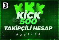 ⭐[MAİL TESLİM] KİCK 500TAKİPÇİLİ HESAP