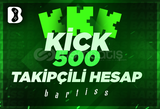 ⭐[MAİL TESLİM] KİCK 500TAKİPÇİLİ HESAP