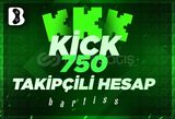 ⭐[MAİL TESLİM] KİCK 750 TAKİPÇİLİ HESAP