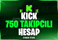 ⭐[MAİL TESLİM] KİCK 750 TAKİPÇİLİ HESAP