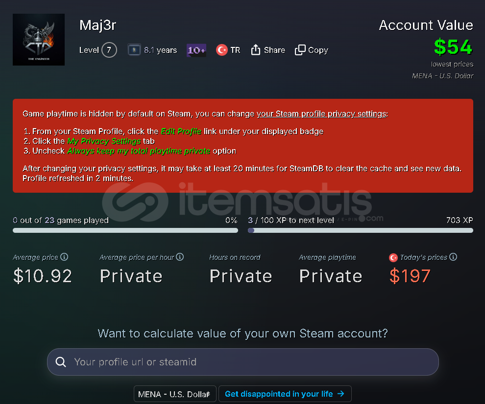 Maili Her Şeyi İle Teslim Edilcek Steam Hesabı Maili Her Şeyi İle Teslim Edilcek Steam Hesabı