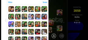 Mainlik pes 21 hesap uygun fiyata 