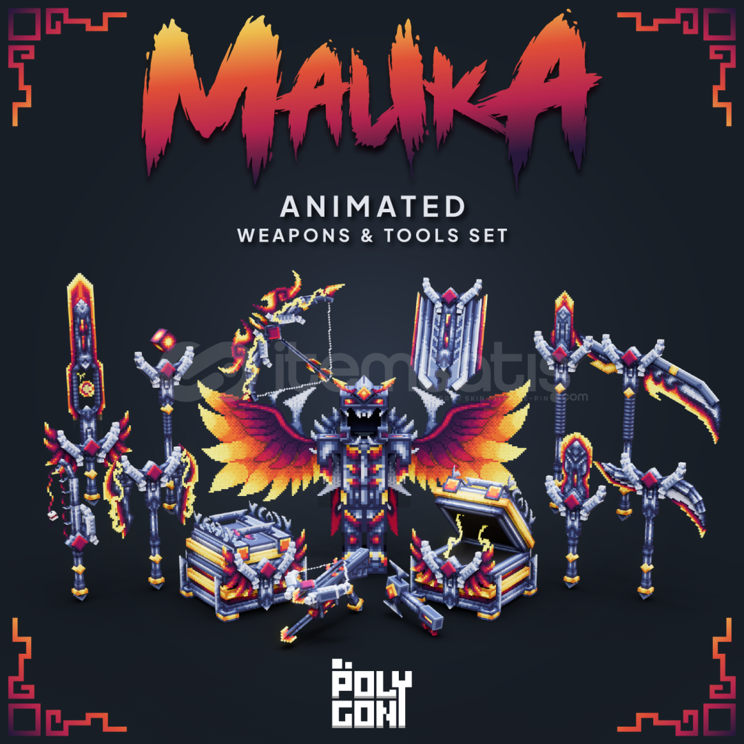 Malika Animated Weapons Tools Set - GARANTILI Malika Animated Weapons Tools Set - GARANTILI