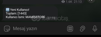MAMİSSTORE ~ TELEGRAM REKLAM~