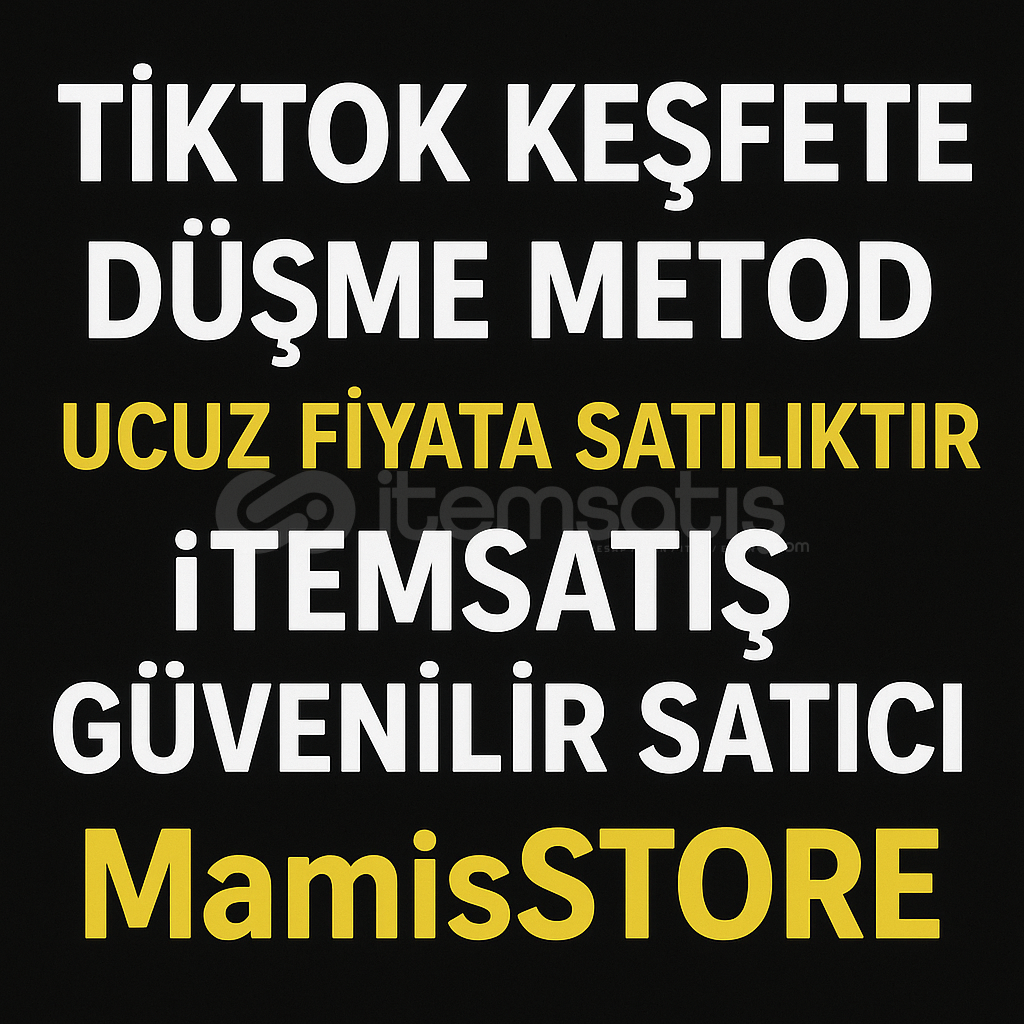 MAMİSSTORE - TİKTOK KEŞFETE DÜŞME METOD  MAMİSSTORE - TİKTOK KEŞFETE DÜŞME METOD
