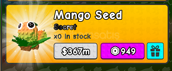 Mango (Yeni Seed) Plants Vs Brainrots  Mango (Yeni Seed) Plants Vs Brainrots