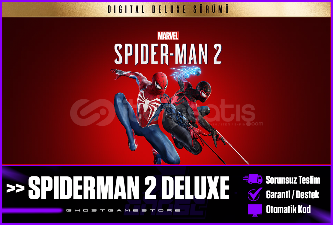 Marvel's SpiderMan 2 Deluxe Edition + Garanti⭐ Marvel's SpiderMan 2 Deluxe Edition + Garanti⭐
