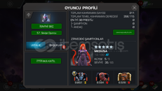 Marvel Şampiyonlar Turnuvası 57 Level Hesap