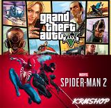 MARVEL SPIDERMAN 2 + GTA 5 PS4/PS5 