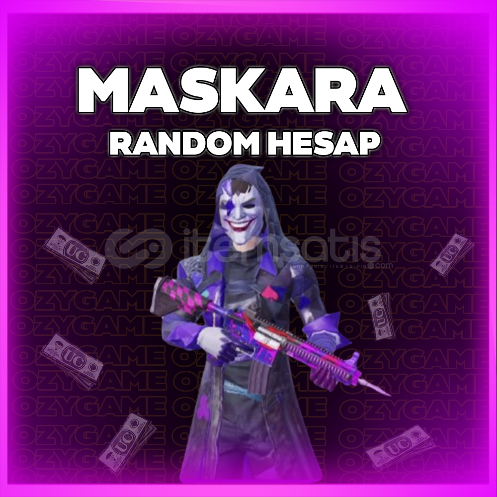 ⭐MASKARA RANDOM HESAP PUBG MOBİLE⭐OTO TESLİMAT ⭐MASKARA RANDOM HESAP PUBG MOBİLE⭐OTO TESLİMAT