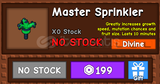 Master Sprinkler GROW A GARDEN
