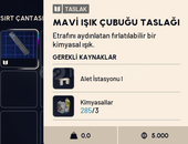 Mavi Işık Çubuğu Taslağı