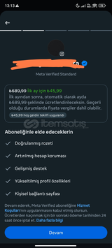 Mavi tik indirimli hesap 2015 kuruculu