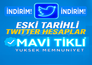 ⚡️MAVİ TİKLİ ESKİ TARİHLİ HESAPLAR İNDİRİM⚡️