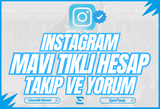 MAVİ TİKLİ HESAPTAN TAKİP VE 1 ADET YORUM 