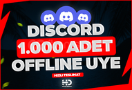 ⭐[MAX 100K]DİSCORD 1000 OFFLİNE ÜYE ⭐