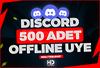 ⭐[MAX 100K] DİSCORD 500 OFFLİNE ÜYE ⭐