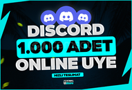 ⭐[MAX 22K] DİSCORD 1000 TÜRK AKTİF ÜYE ⭐