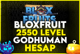 ⭐2550 Max Level + GodHuman (BloxFruit)⭐