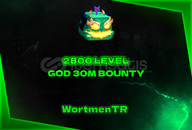  30M BOUNTY 2800 Level＋SG ＋ GOD 