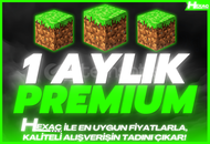 ⭐️MC Premium 1 Aylık! [Java+Bedrock]✅Garantili!