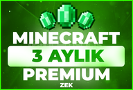 ⭐️MC Premium 3 Aylık! [Java+Bedrock]✅Garantili!